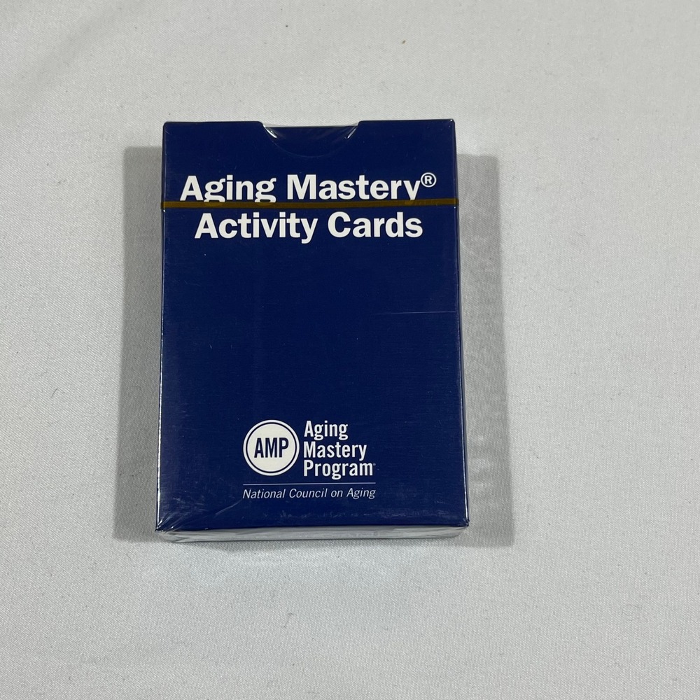Aging Mastery Program Activity Cards Seniors Blue NCOA Factory Sealed